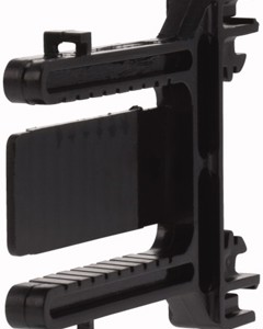 Top-hat rail adapter for hinged safety screen SKF